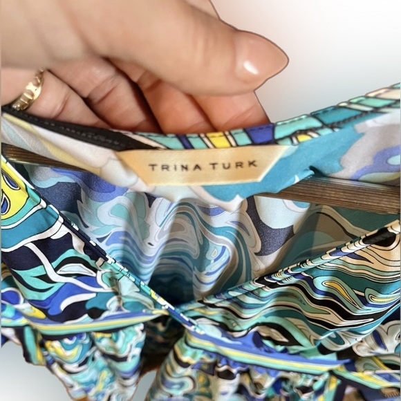 Trina Turk Ipanema Printed Swimsuit Cover-Up Tunic - Picture 4 of 6